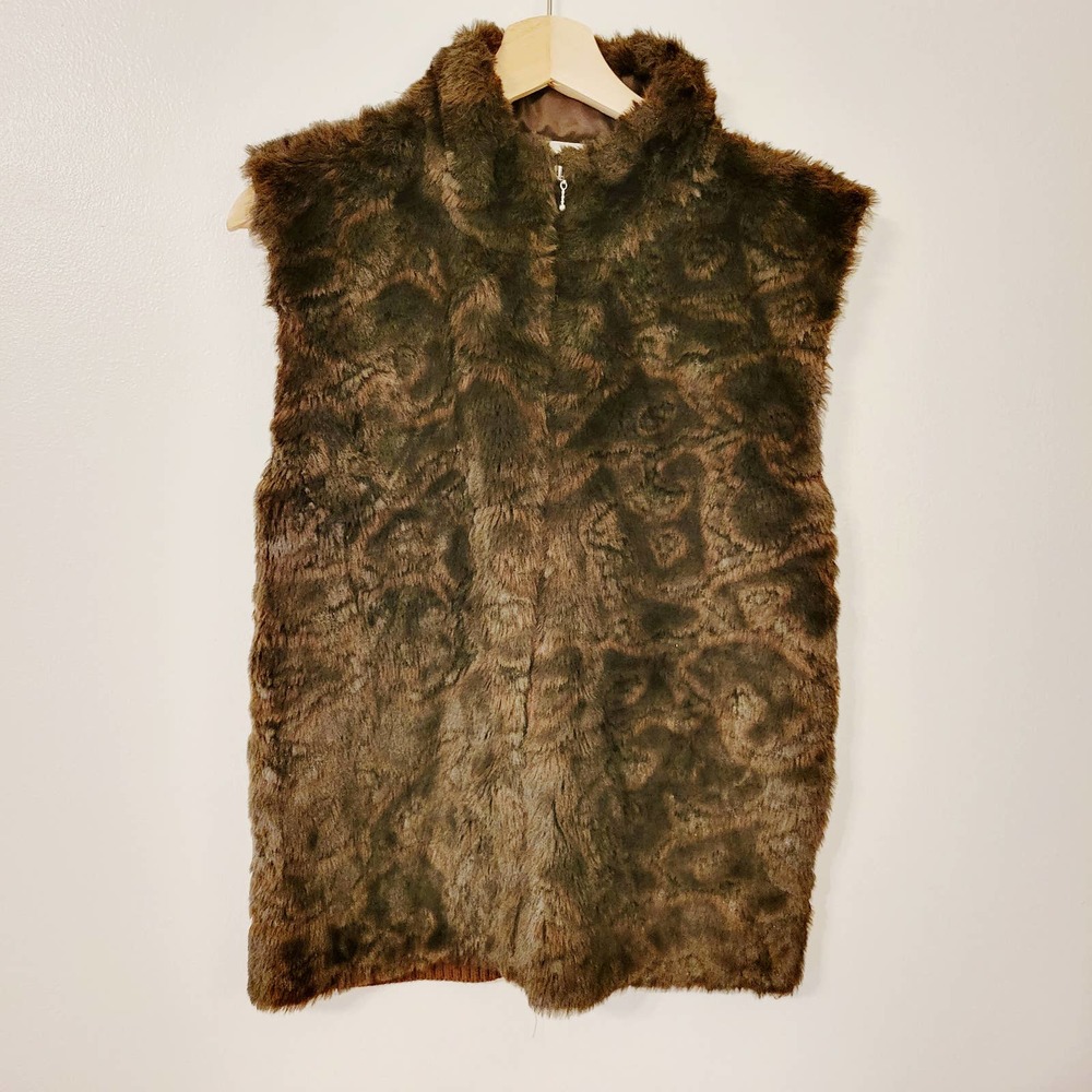 K.I.K.I.T. Studio by Maurice Sasson Faux Fur Vest L